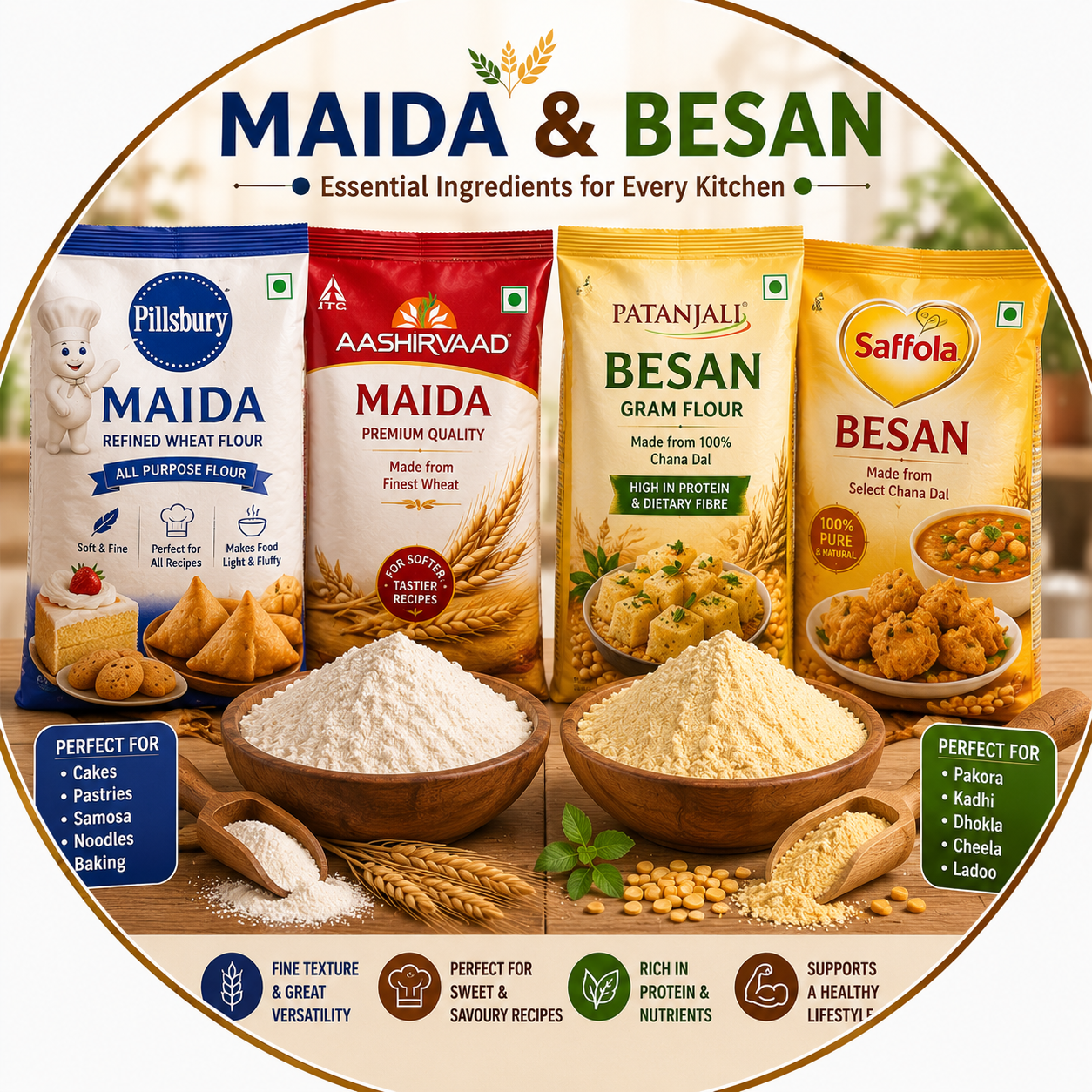 Maida & Besan