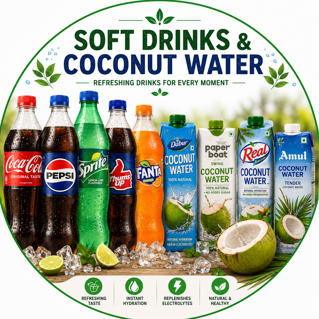 Soft Drinks & Coconut Water